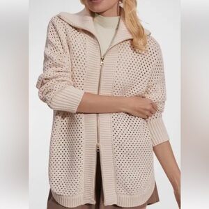 Varley Finn longline sweater cardigan jacket